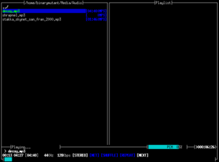 ncurses based console audio player