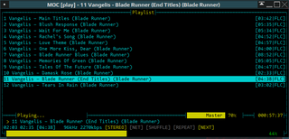ncurses based console audio player