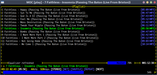 ncurses based console audio player