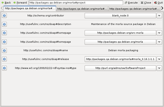 navigator view of morla's metadata