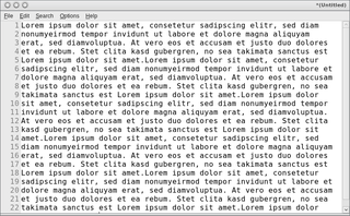 simple Xfce oriented text editor