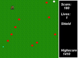 Simple game of ball chasing
