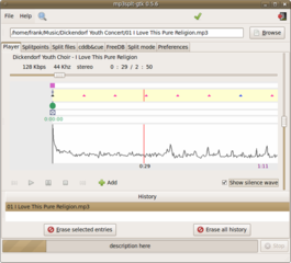 split MP3, Ogg Vorbis, or FLAC files without re-encoding