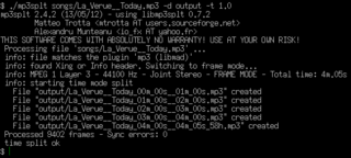 split MP3, Ogg Vorbis, or FLAC files without re-encoding