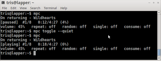 command-line tool to interface MPD