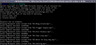 command-line Musepack audio player