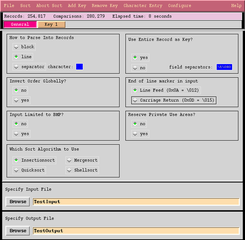 tcl/tk gui for msort utility