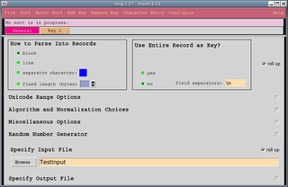 tcl/tk gui for msort utility
