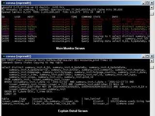 MySQL terminal based query monitor