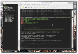 e-mail client for Emacs based on mu (maildir-utils)