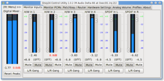 ALSA GUI control tool for Envy24 (ice1712) soundcards