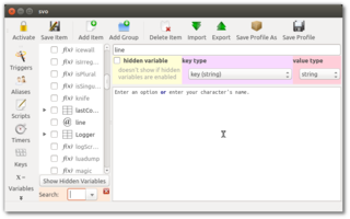Graphical MUD client with fast lua scripting support