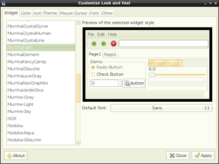themes for gtk2 murrine engine