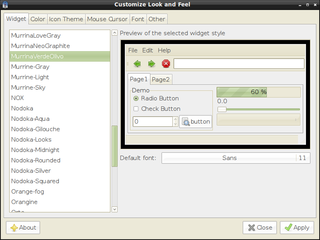 themes for gtk2 murrine engine