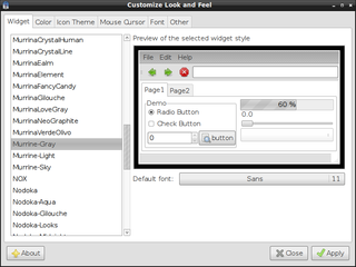 themes for gtk2 murrine engine