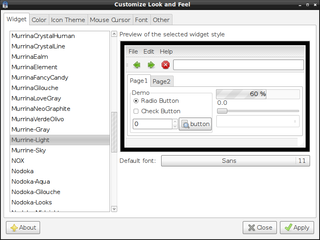 themes for gtk2 murrine engine