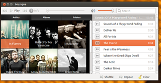 ubuntu: library and playlist