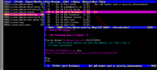 Mutt Mail User Agent with extra patches