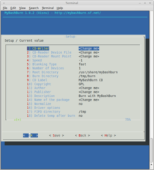 Burn data and create songs with interactive dialog box