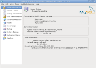 GUI tool for intuitive MySQL administration