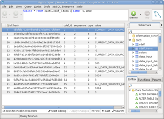 Official GUI tool to query MySQL database