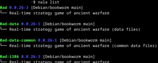 Commandline frontend for the APT package manager