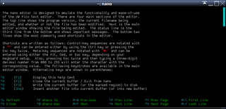 small, friendly text editor inspired by Pico