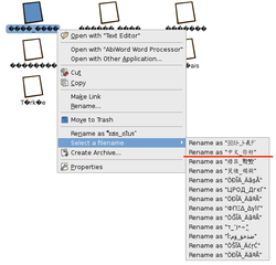 Nautilus extension for filename encoding repair