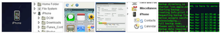 utility showing information of idevices on nautilus