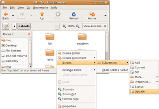 Nautilus subversion management scripts