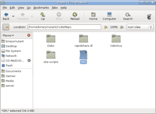 file manager and graphical shell for GNOME