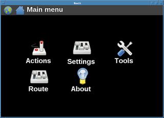 navit main menu