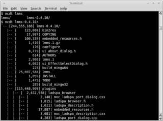 Display directory tree