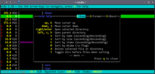 ncurses disk usage viewer
