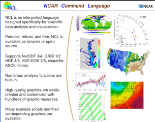 NCAR Command Language and NCAR graphics