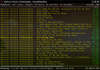 ncurses-based client for the Music Player Daemon (MPD)
