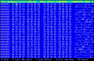 Edit files/disks in hex, ASCII and EBCDIC