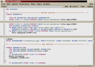 powerful, customizable, Motif based text editor