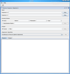 computes alignments of amino acid and nucleotide sequences