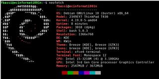 Shows Linux System Information with Distribution Logo