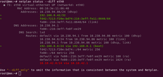 Declarative network configuration for various backends at runtime