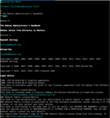 offline - read debian-handbook (eng) - html (exit - Q)