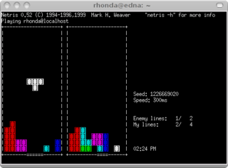 free, networked version of T*tris