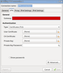 network-manager-openvpn plugin, version 1.2.8-2; create new VPN main screen