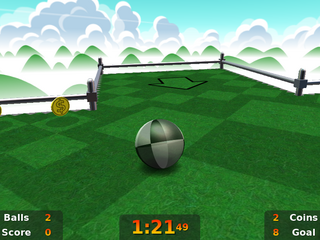 3D floor-tilting game