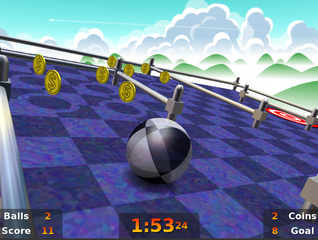 3D floor-tilting game
