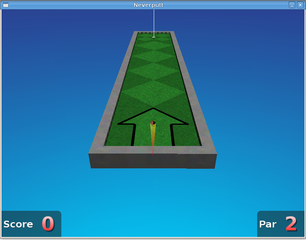 3D miniature golf game