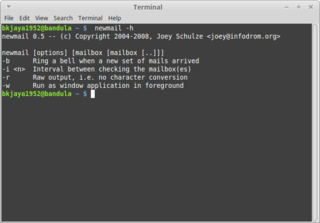 Notificator for incoming mail