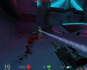 Fast-paced 3D first-person shooter