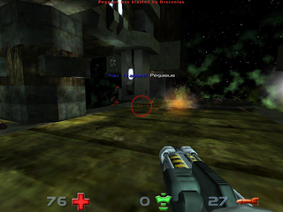 Fast-paced 3D first-person shooter
